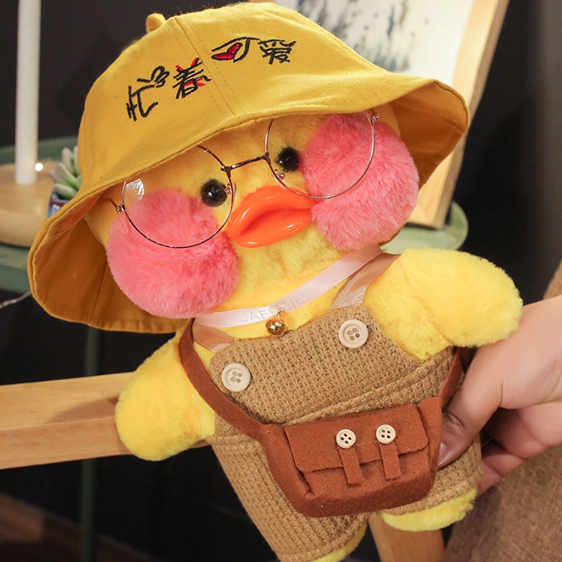 Đồ chơi nhồi hình chú vịt bông 30cm mềm mại dễ thương Lalafanfan duck