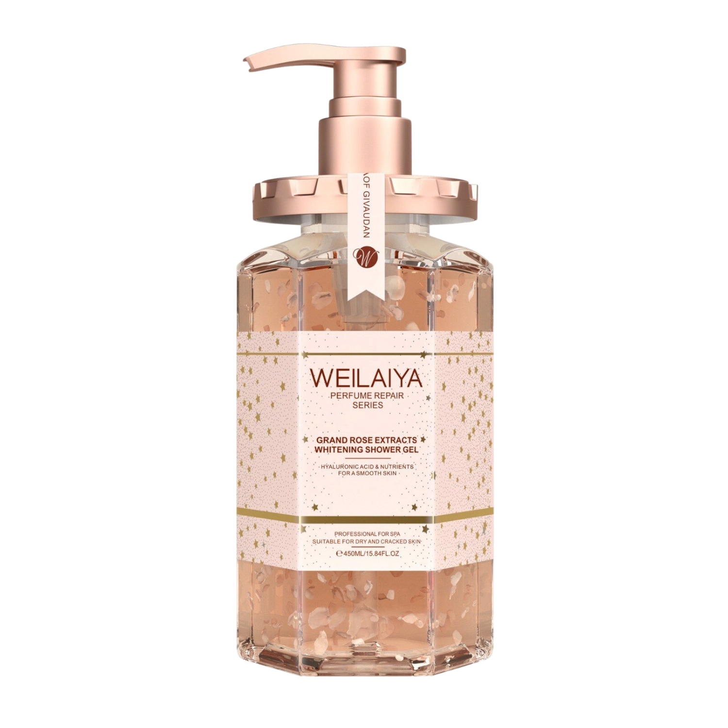 Sữa tắm trắng da cánh hoa hồng Damask Weilaiya Grand Rose Extracts Whitening Shower Gel 450ml - TUYẾT MAI COSMETIC