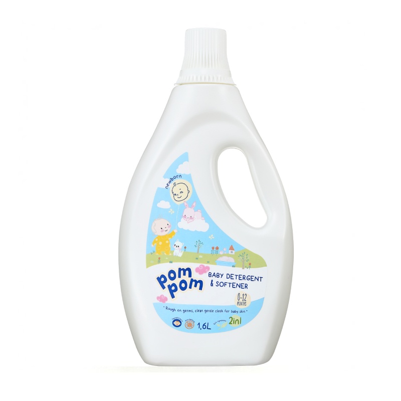 Nước giặt xả pom pom newborn bình 1.6l