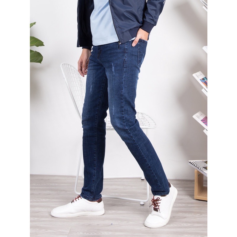 Quần jeans dài  co giãn  4 chiều trẻ trung cao cấp