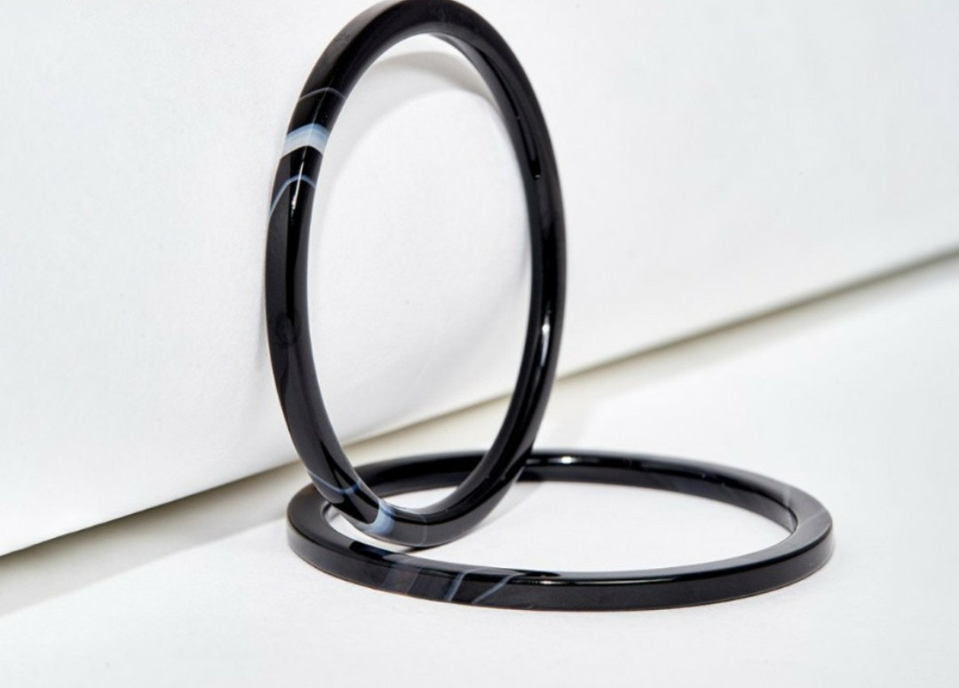 [HCM]Vòng mã não bản nhỏ xinh xắn size 52mm - xưởng buôn đá phong thủy Huỳnh Đào