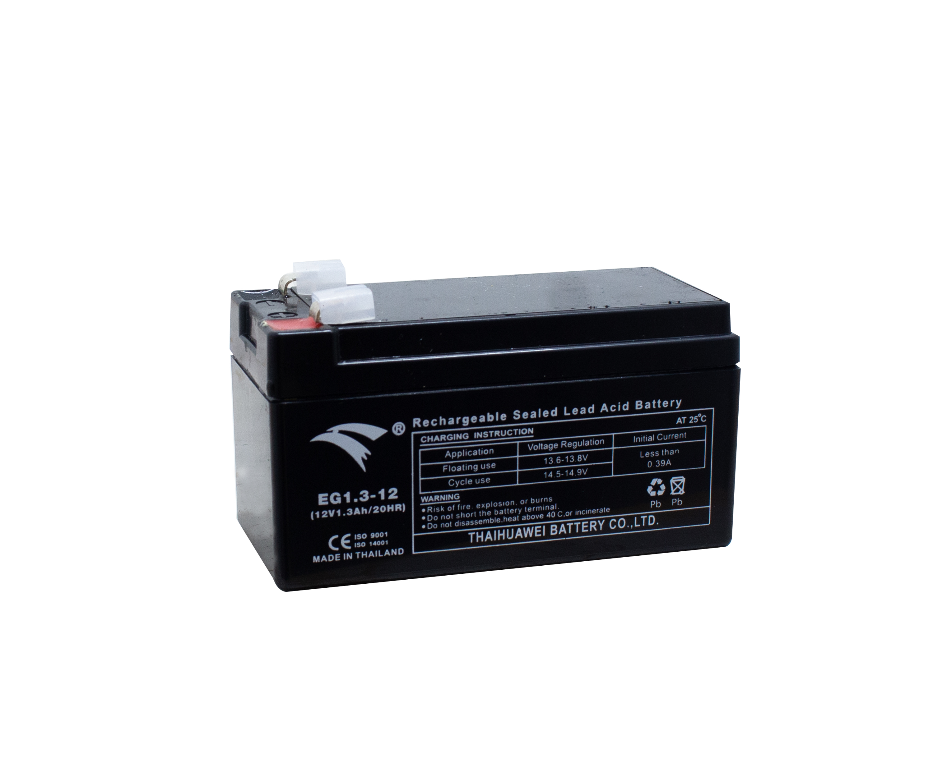 HCMBình ắc quy UPS siêu nhỏ EAGLE 12V - 1.3Ah EG1.3-12