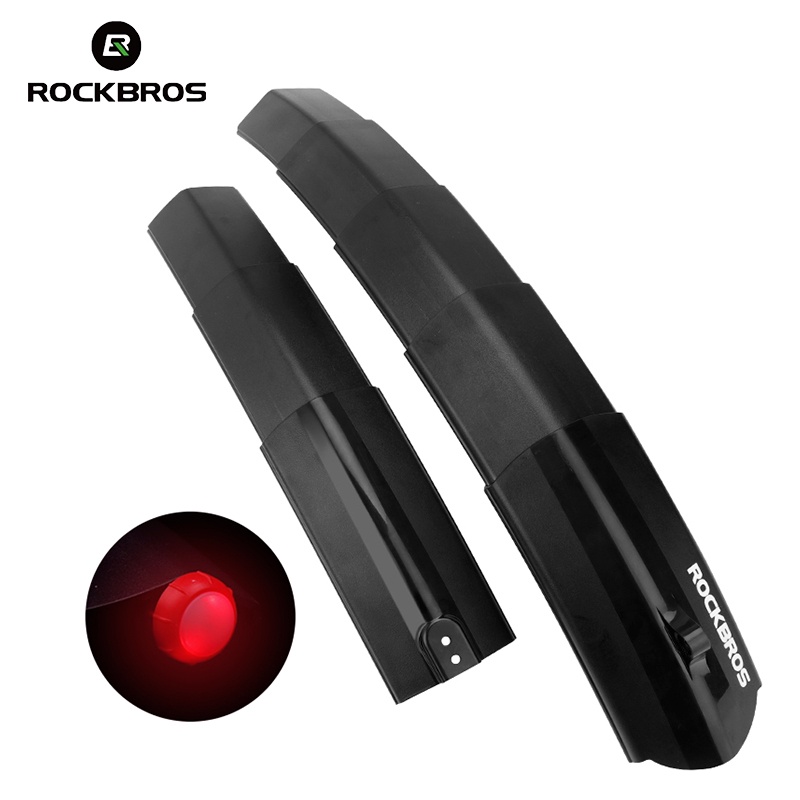 ROCKBROS Xe Đạp Kính Xe Đạp Chắn Bùn MTB Phía Trước Phía Sau Mudguards Phát Hành Nhanh Xe Đạp Fender Với Họa Tiết Rằn Ri Nét Ta 016rar Đi Xe Đạp Phần-quốc tế
