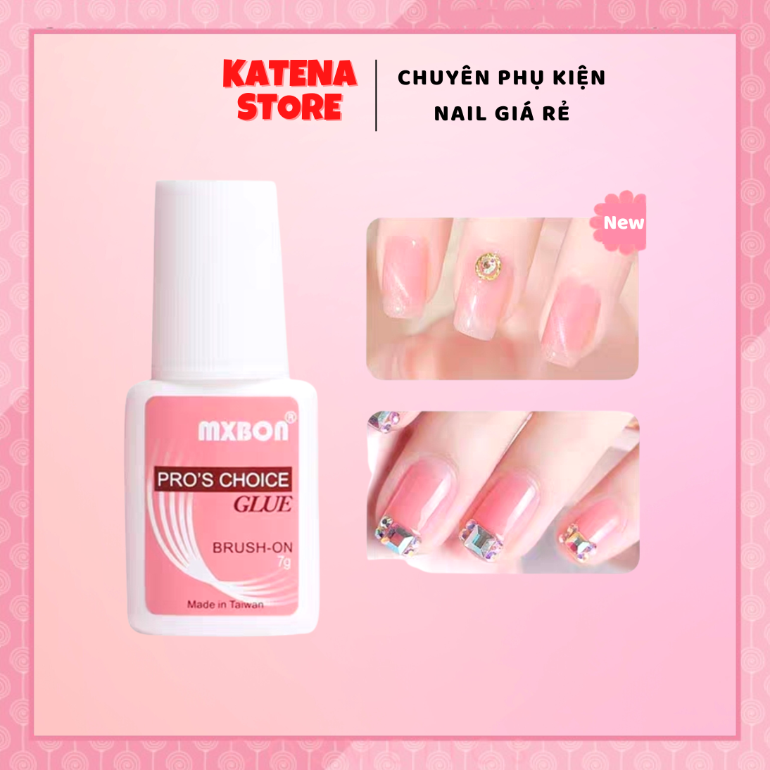 Keo dán móng MXBON , keo dán móng giả, đính đá, nail box , dụng cụ làm móng