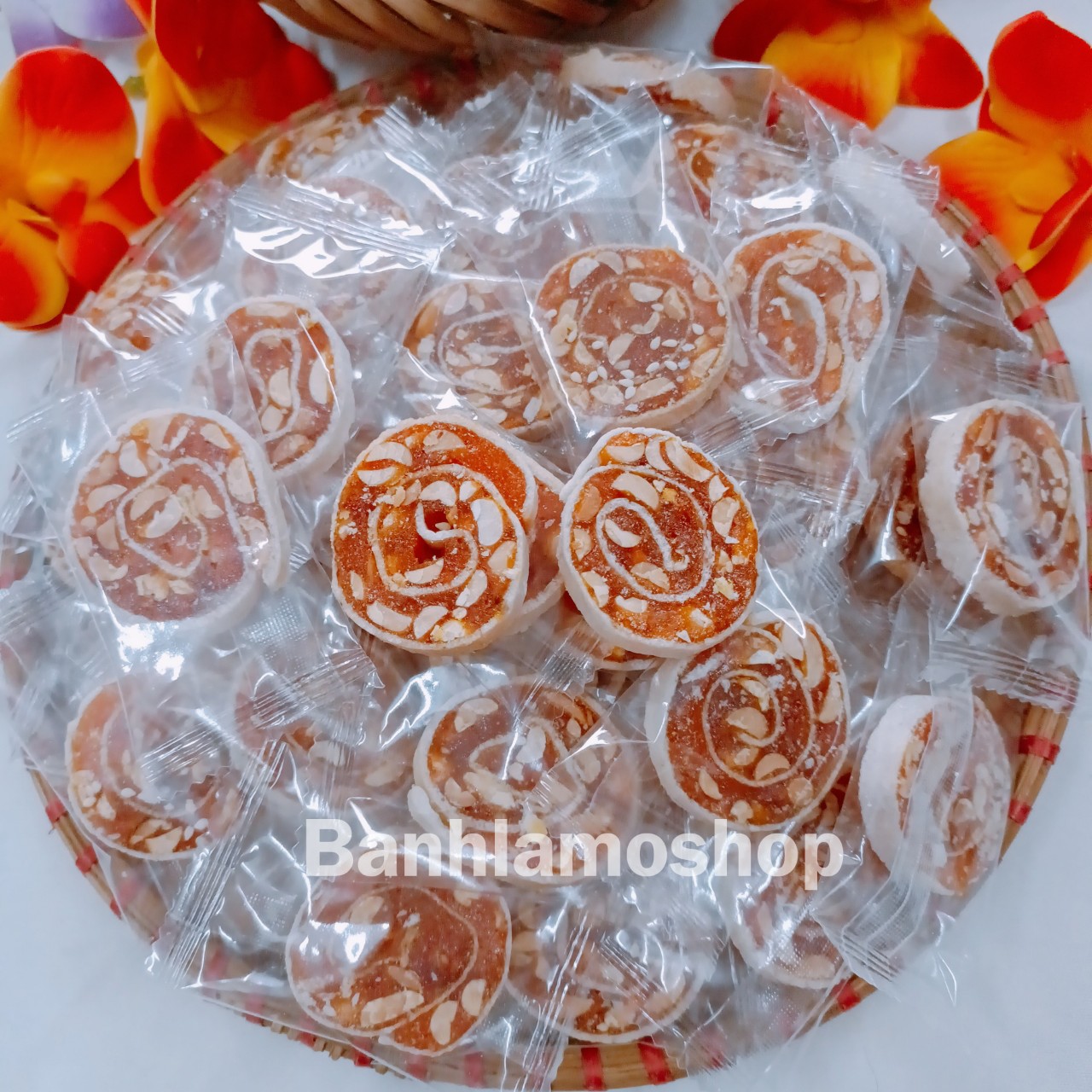 {FREESHIP} 1KG KẸO KHÓM  CUỘN KIÊN LONG LOẠI ĐẶT BIỆT-BÁNH LÁ MƠ SHOP