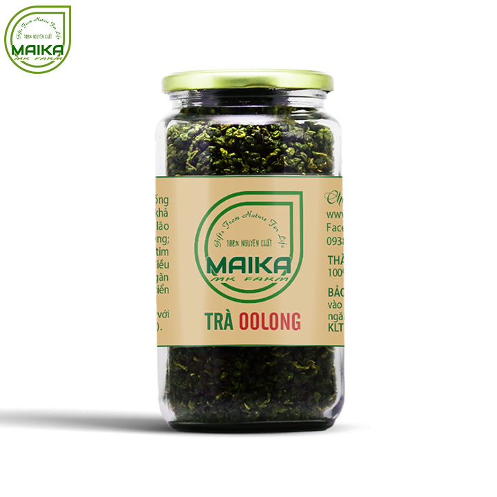 Trà Oolong ( Ô Long/ Olong ) Nguyên Chất MK Farm (200g/hũ)  - Thanh lọc  thải độc cơ thể. giảm stress [ Đã được kiểm nghiệm y tế ]