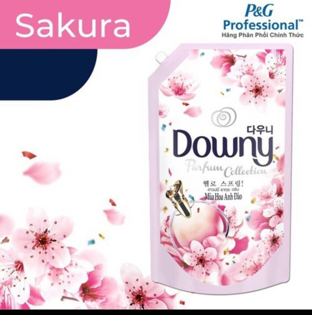 Nước xả vải downy túi 1500ml anh đào