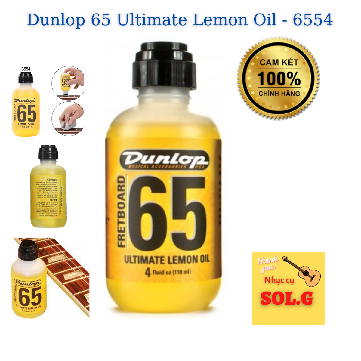 Dunlop 65 Ultimate Lemon Oil 6554