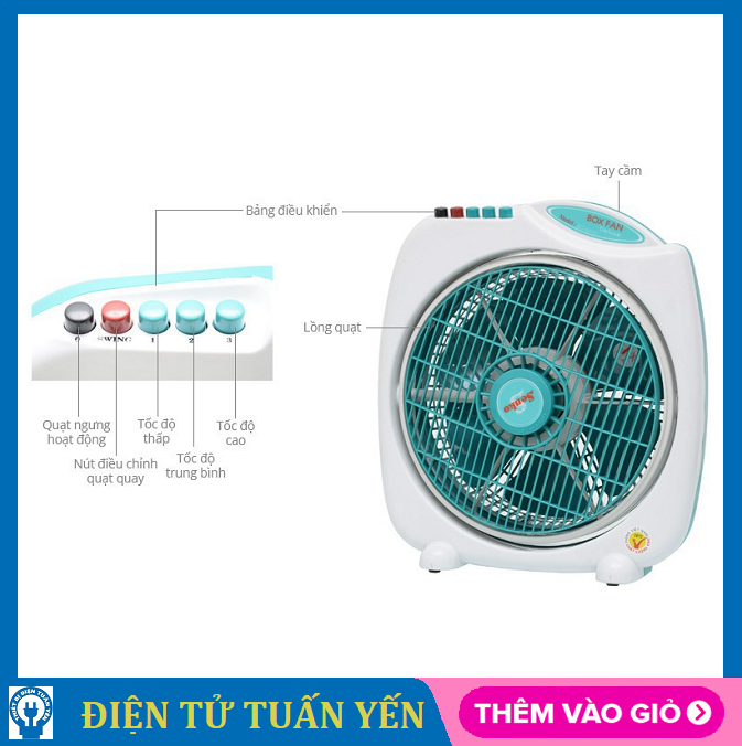 Quạt bàn Senko BD1010 công suất 40W ngã quạt tự tắt - Hàng chính hãng