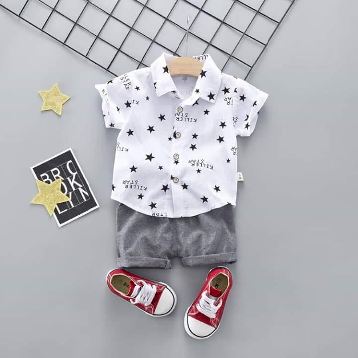 Bộ sơ mi sao bảnh bao cho bé trai 6-16kg