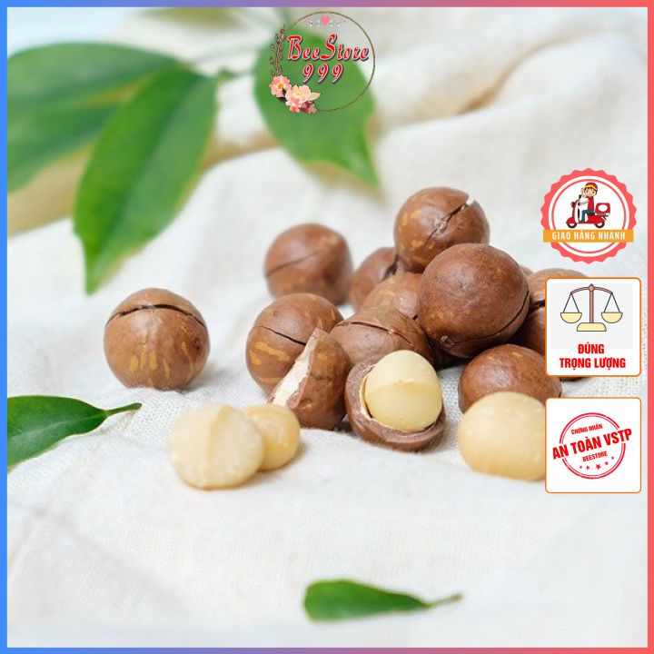 1kg hạt macca nứt vỏ tự nhiên tặng kèm dụng cụ tách vỏ tiện lợi