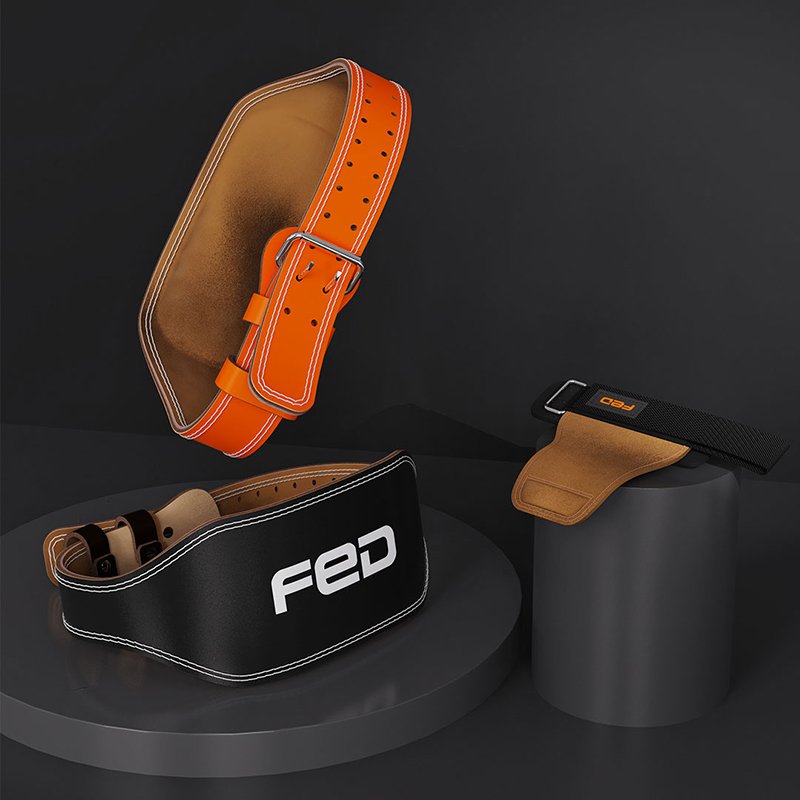Đai lưng tập gym chính hãng fed da bò cao cấp