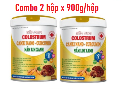 [900gr, Date 2025] Sữa non Colostrum- Canxi nano- Curcumin- Nấm Lim xanh