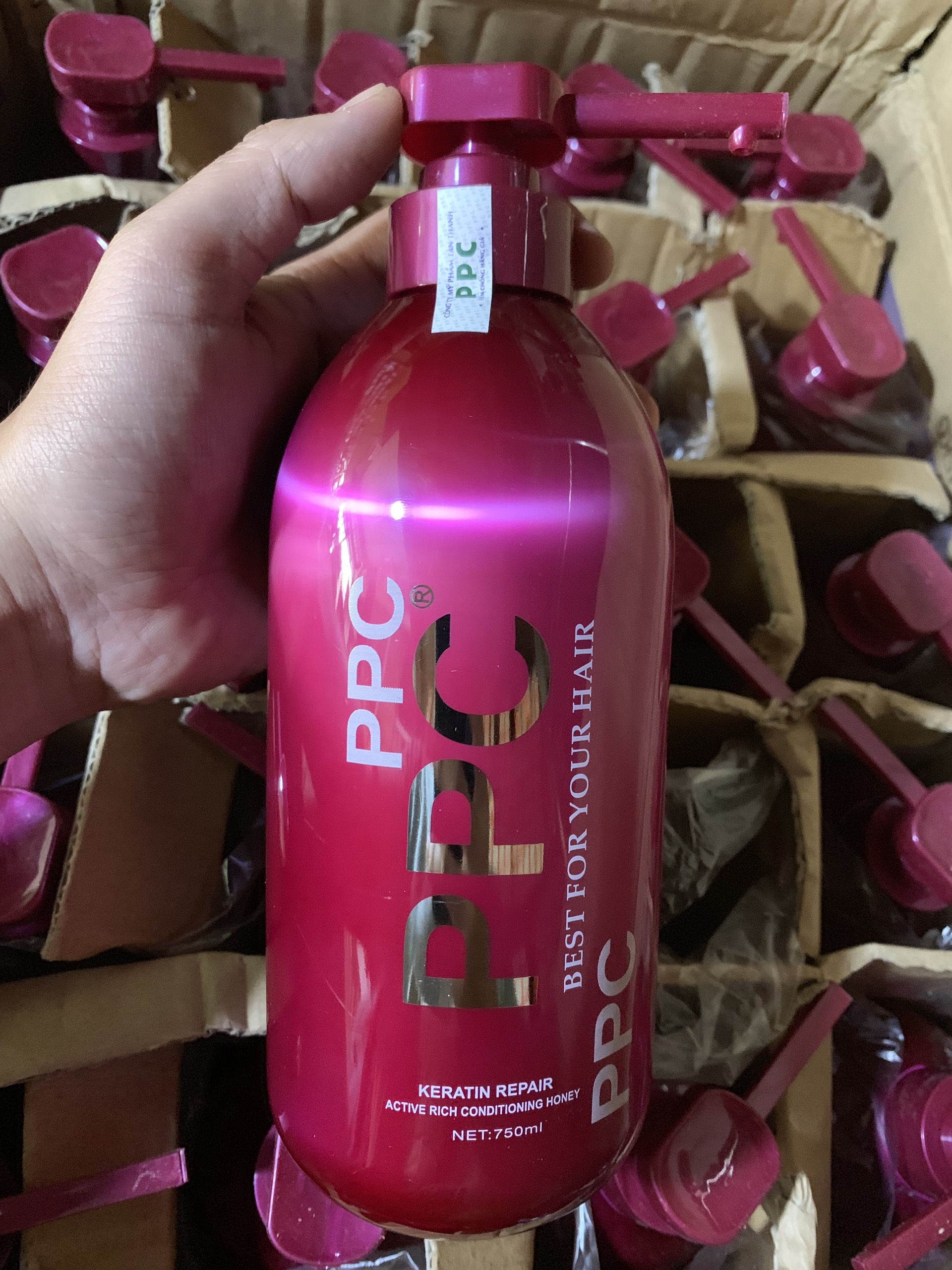 Hấp dâu ppc keratin repair 750ml siêu thơm mượt