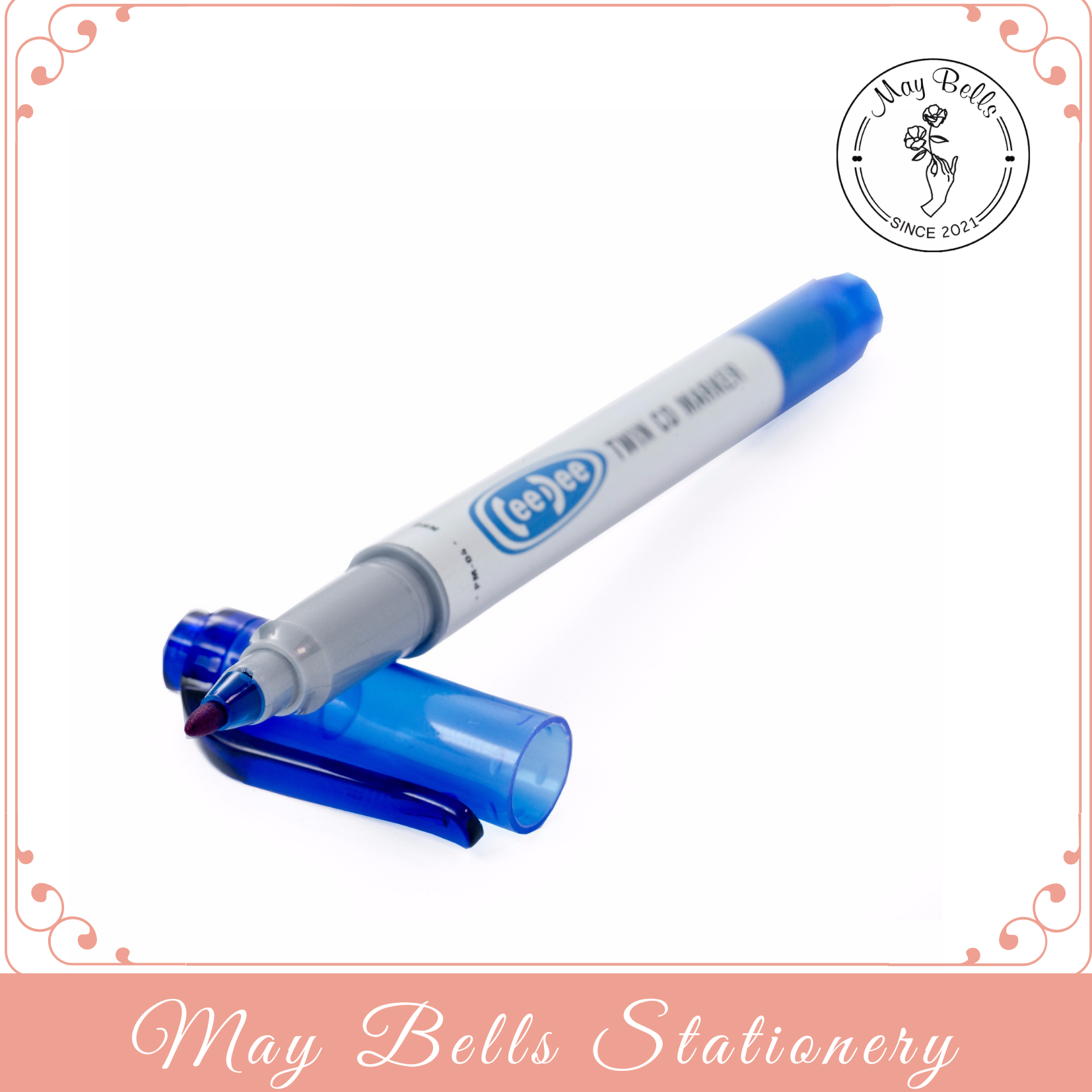 Bút lông dầu thiên long không xóa được pm-04, bút cd 2 đầu
