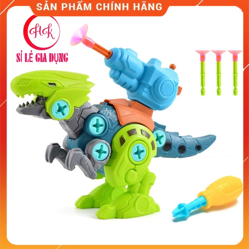 Đồ chơi lắp ráp khủng long 3d tự làm ốc vít mô hình khủng long lắp ráp kết hợp tháo gỡ ốc vít đồ chơi kết hợp