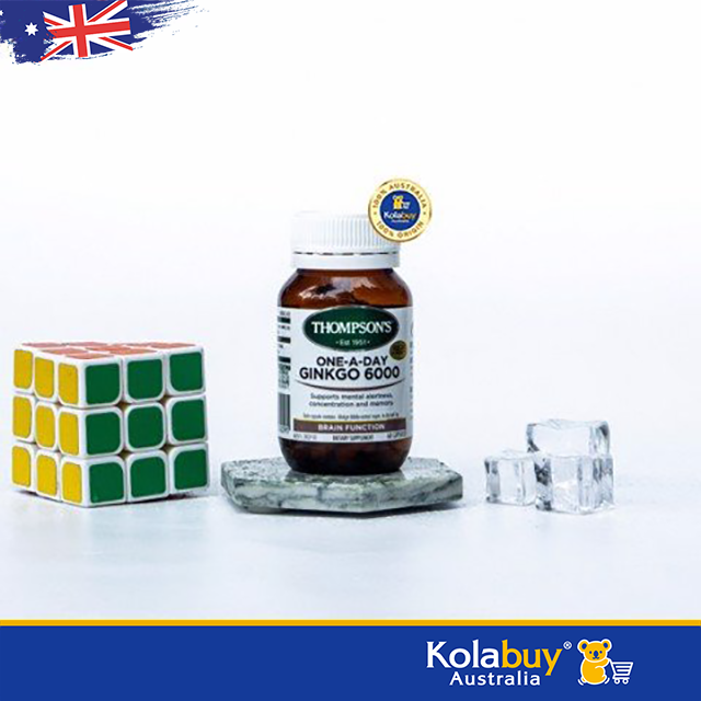 Viên uống bổ não của úc thompson's one-a-day ginkgo 6000mg 60 viên