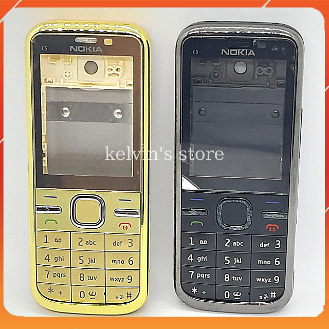 Vỏ điện thoại nokia c5,full bộ bàn phím ,khung sườn chính hãng.