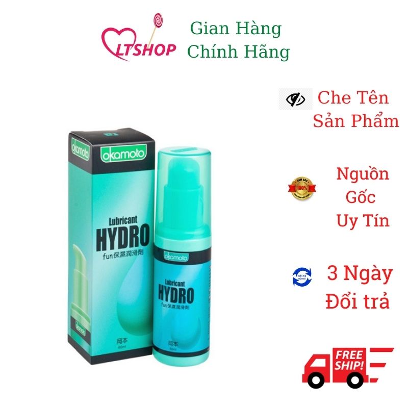 Gel Bôi Trơn Nhật Bản  Okamoto Lubricant Hydro Gel Gốc Nước 60Ml dễ rửa sạch, tăng khoái cảm cho phụ nữ