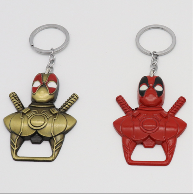 Móc khóa, dụng cụ mở nắp chai hình siêu nhân deadpool