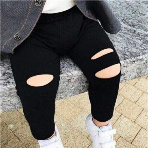 FREESHIP - QUẦN LEGGING RÁCH GỐI (CHẤT THUN) CỰC CHẤT CHO BÉ TRAI BÉ GÁI. Xưởng may hải phong