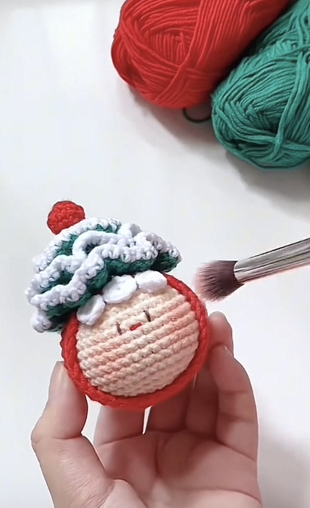Móc khoá cây Thông Noel, Bé Thông đáng yêu, christmas, giáng sinh đồ chơi bằng len