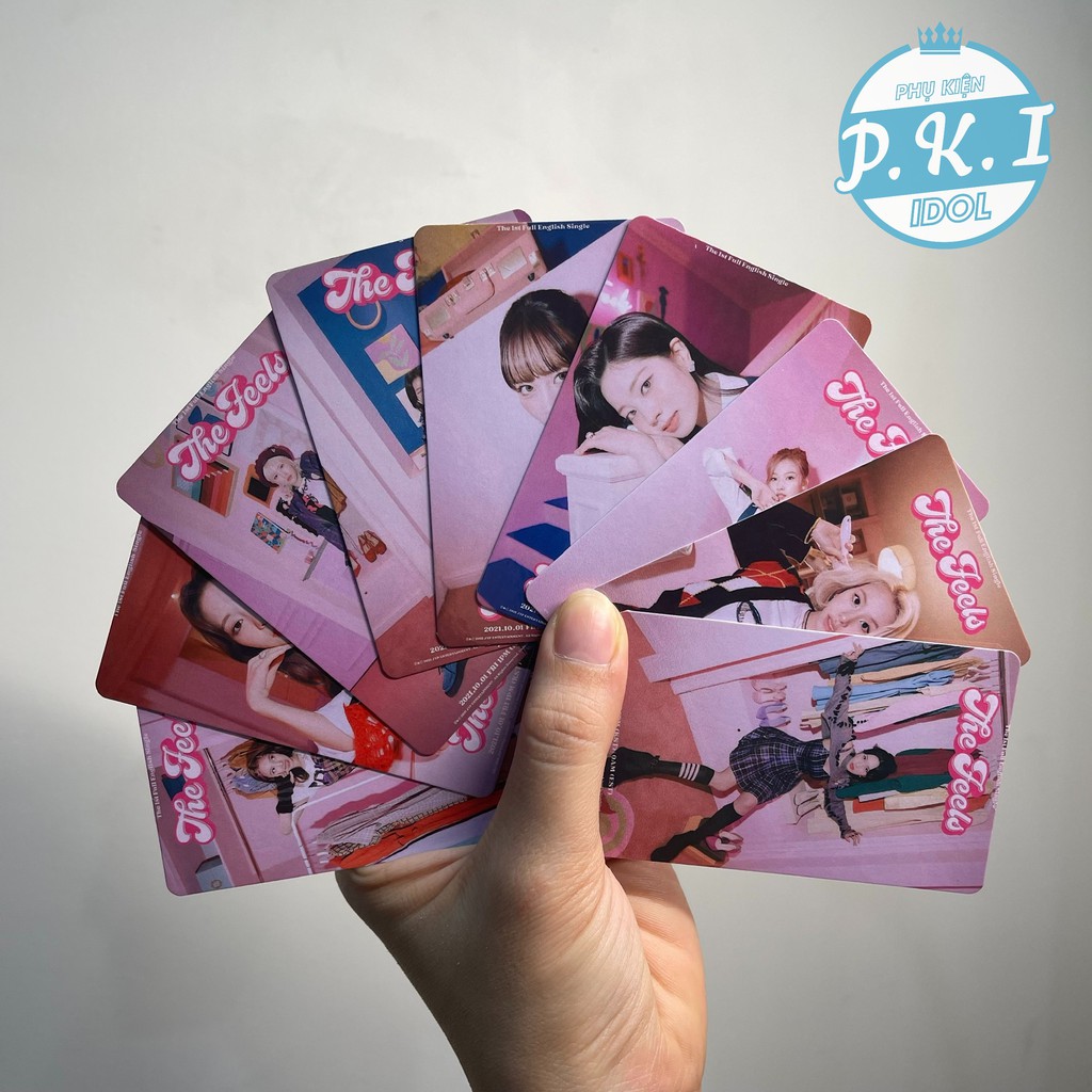 Bộ Card Twice MV The Feels Mới Nhất - Bo Góc Ép Lụa Siêu Bền