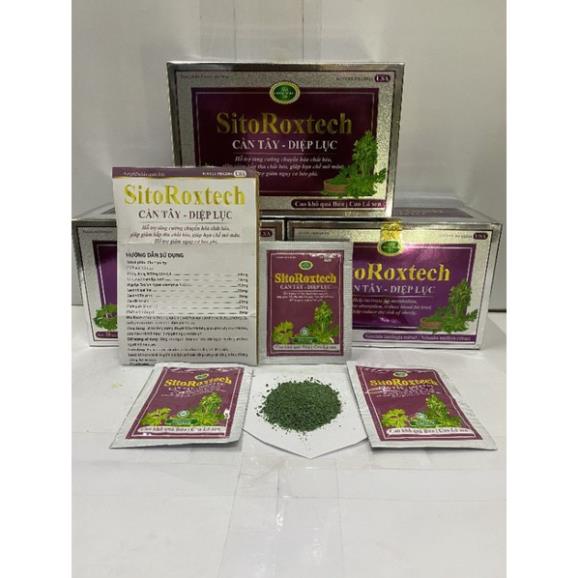 Chính hãng bột CẦN TÂY DIỆP LỤC SITO ROXTECH hỗ trợ giảm cân, duy trì vóc dáng, tăng đề kháng – Hộp 30 gói - Purple