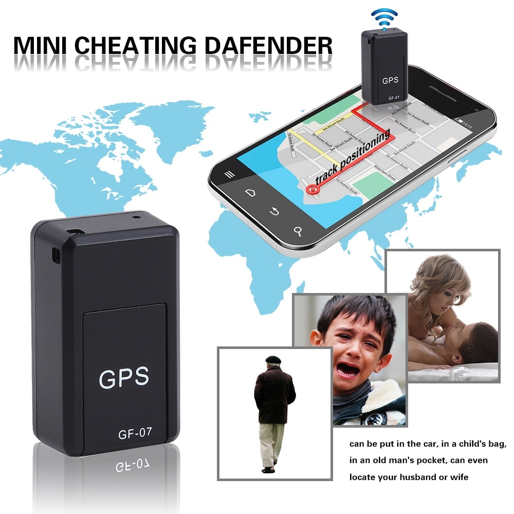 ( FREE SHIP ) Thiết Bị Định Vị Mini Di Động GSM/GPRS GF07 Theo Dõi Thiết Bị Vệ Tinh Định Vị Chống Trộm Dành Cho Xe Ô Tô Xe Máy Xe, Người