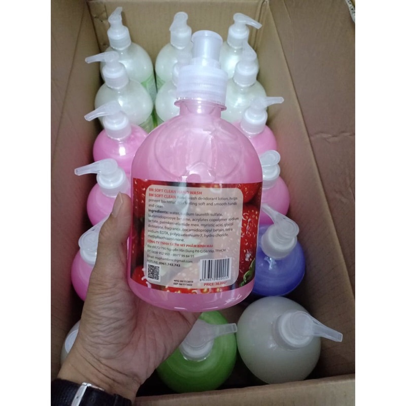 Nước rửa tay bmsoftclean 500ml