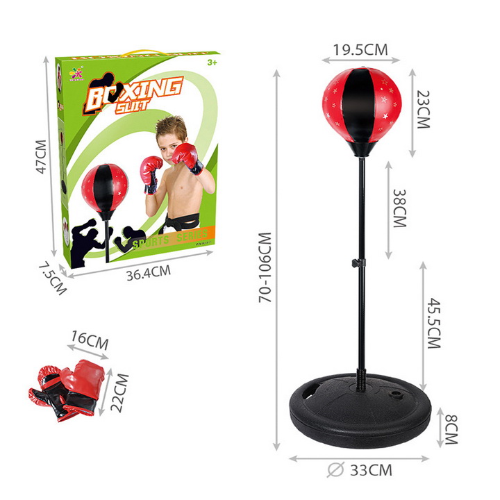 Đồ chơi đấm bốc giúp bé tăng cường sức khoẻ dẻo dai, phản xạ nhanh, trụ được làm bằng sắt có lớp sơn cực đẹp, không phai màu theo thời gian, đế được làm bằng nhựa cứng, to, siêu chắc chắn hàng chuẩn dành cho bé