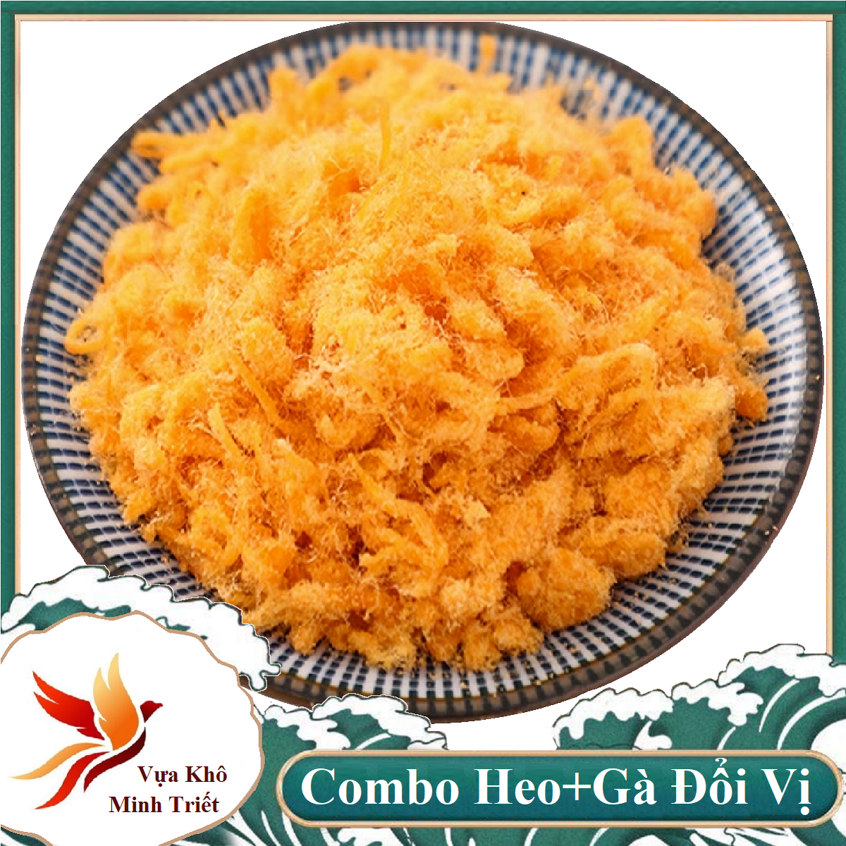 Khô chà bông heo sợ tơ và chà bông gà thượng phẩm- vựa khô minh triết
