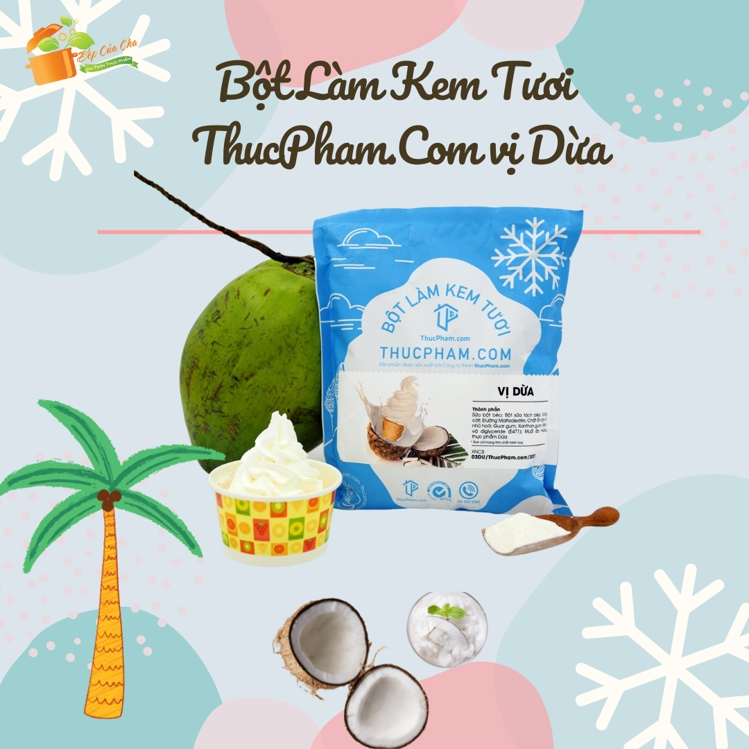 Bột Làm Kem Tươi ThucPham.com vị Dừa