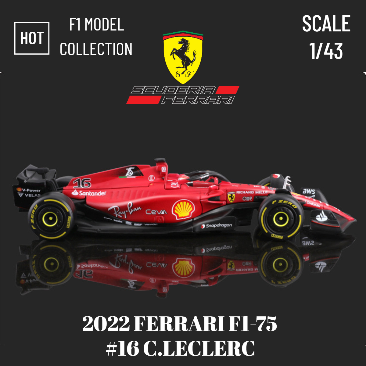 Bburago Quy Mô 1 43 F1 2022 Xe Mô Hình Ferrari F1