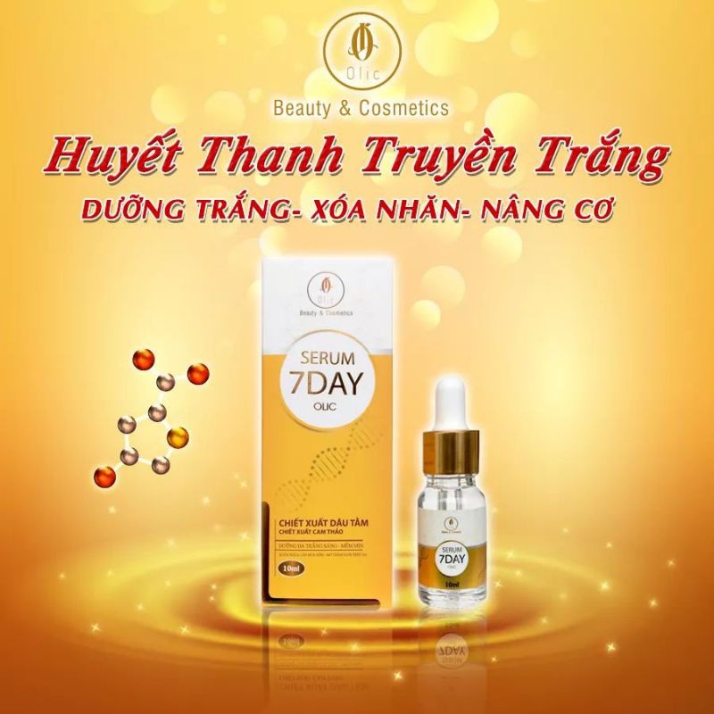 SERUM HUYẾT THANH TRUYỀN TRẮNG OLIC 7DAY DƯỠNG DA TRẮNG SÁNG MỀM MỊN