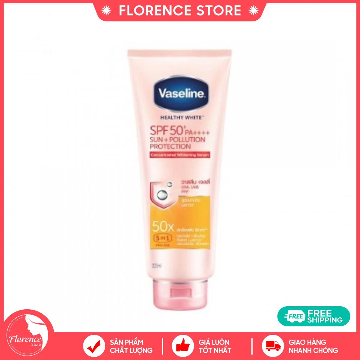 Sữa dưỡng thể trắng da Vaseline 50X Spf 50+ Thái Lan