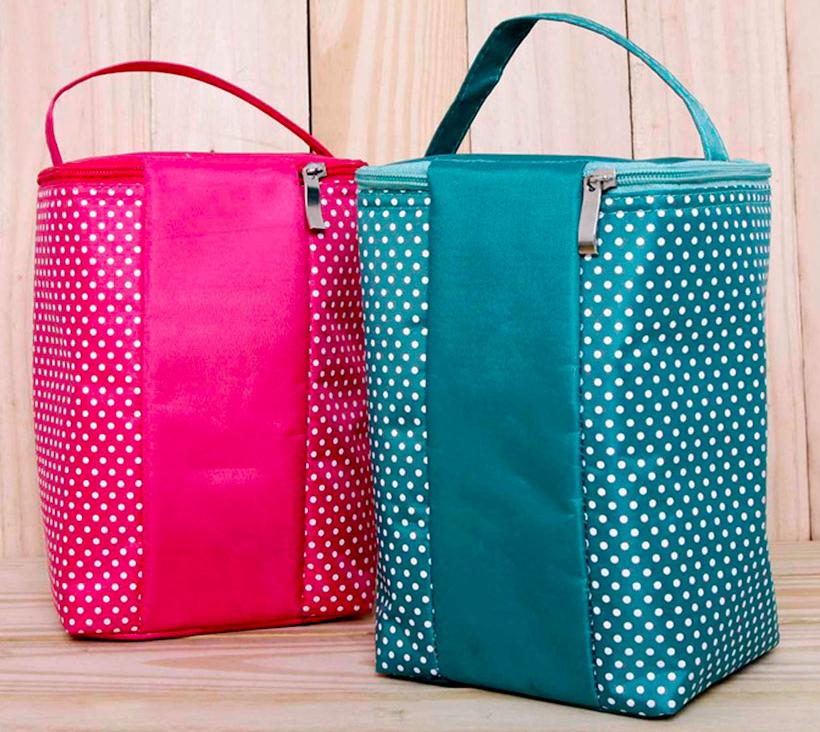 Túi giữ nhiệt đựng cơm chấm bi đựng cơm văn phòng loại lớn