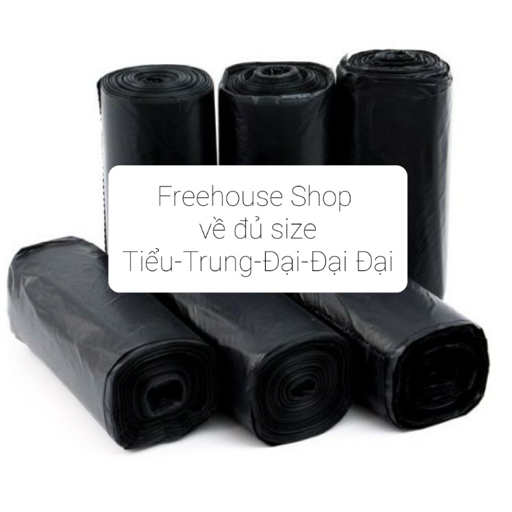 [Đúng 1KG]Túi đựng rác dày dai tự phân huỷ TIỂU TRUNG ĐẠI 3 cuộn 1 KG giá sỉ