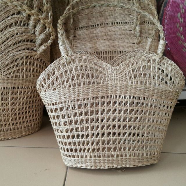 Túi cói vintage, làn cói đi chơi, đi chợ, giỏ xách cói, túi cói pinic bảo vệ môi trường, túi cói decor chụp ảnh