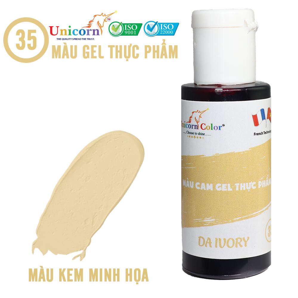 MÀU GEL UNICORN DA IVORY D35- nguyên liệu làm bánh - ĐỒNG TIẾN VIỆT NAM