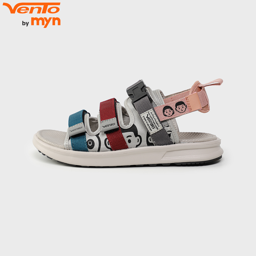 Sandal Vento Nữ NB80 Ghi Xanh Ngọc -  Đế Bọt Biển Độ Bền Cao - Chính Hãng