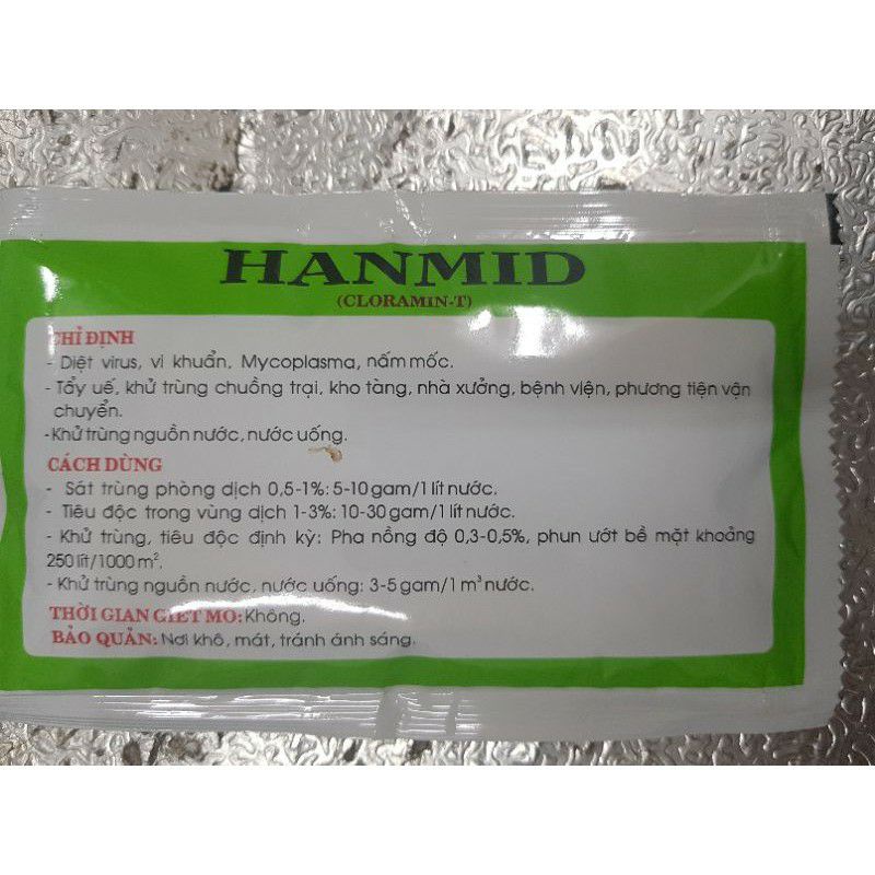 Bột Pha Sát Trùng Chuồng Trại Nhà Xưởng Hanmid Hanvet 50g