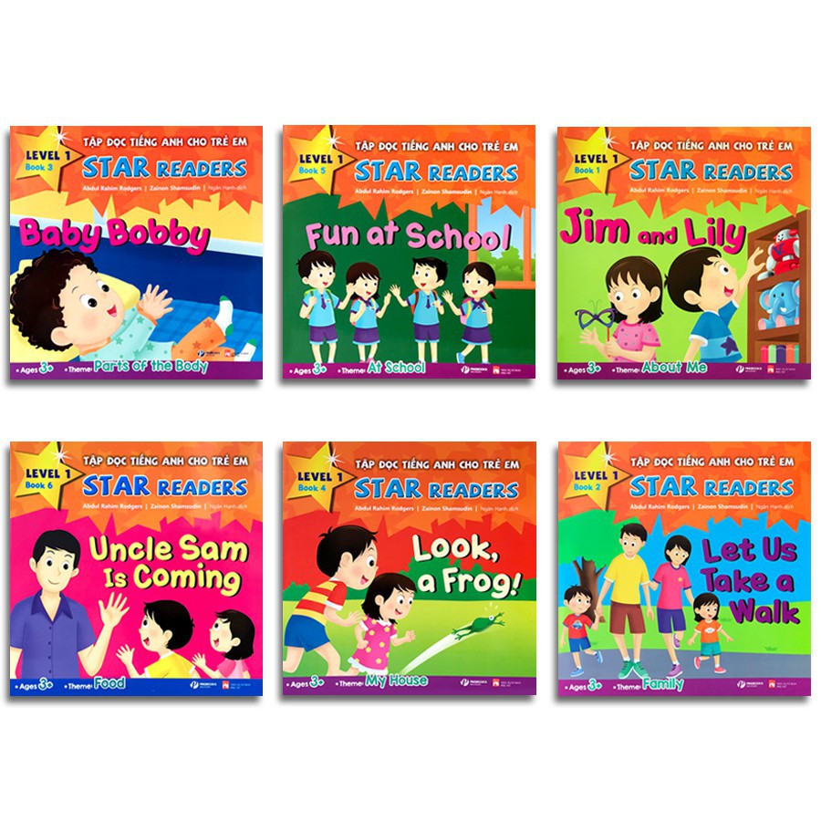 Sách- Tập Đọc Tiếng Anh Cho Trẻ - Star readers Book 4- 5- 6