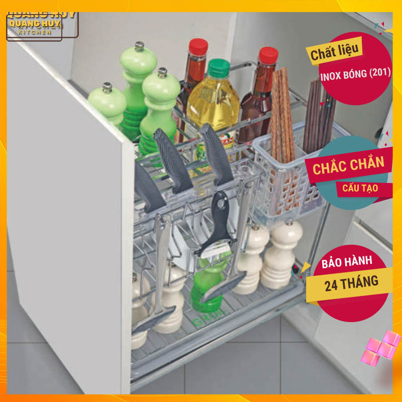Giá dao thớt inox 201 nan vuông nhập khẩu chất lượng cao
