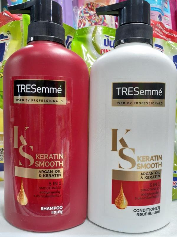 Combo 2 chai dầu gội xả tresemme karetin smooth 450ml thái lan