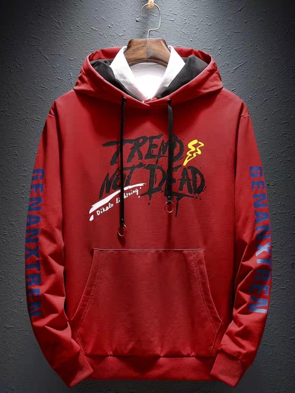 [HCM]ÁO KHOÁC  HOODIE (TREND NOT DEAD) NAM NỮ FORM NÓN 2 LỚP Y HÌNH sakura