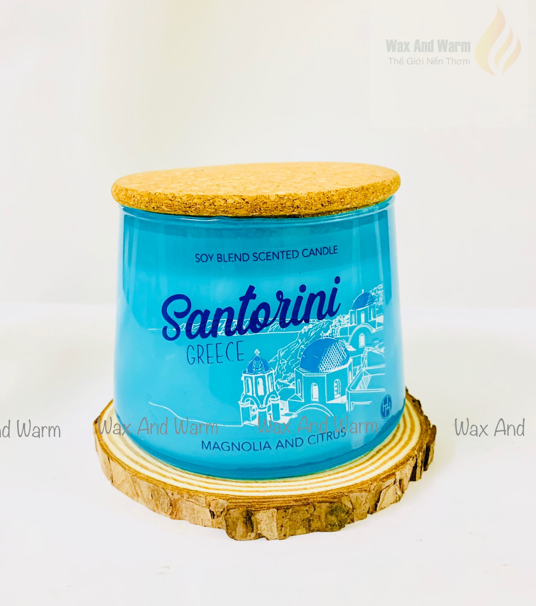 Nến thơm phòng ngủ huntington home travel 300gr nến 3 bấc 10oz