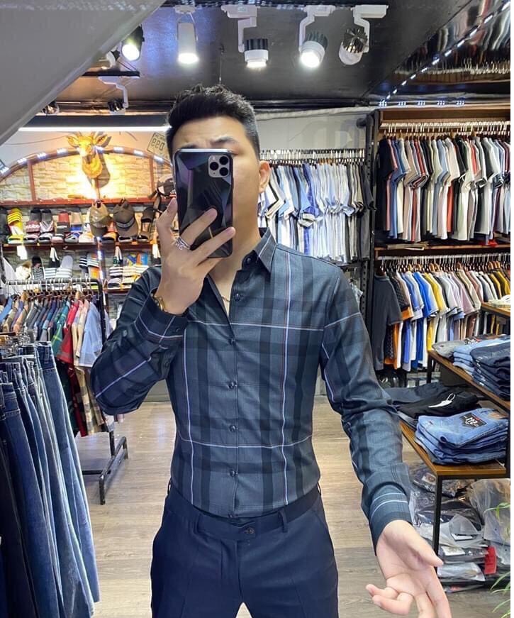 [HCM]Áo sơ mi nam tay dài Áo sơmi nam họa tiết Sọc BBR vải lụa siêu mát  Á sơ mi nam giá tận xưởng Áo sơ mi nam đẹp Áo sơ mi nam công sở Bellas House SMN44