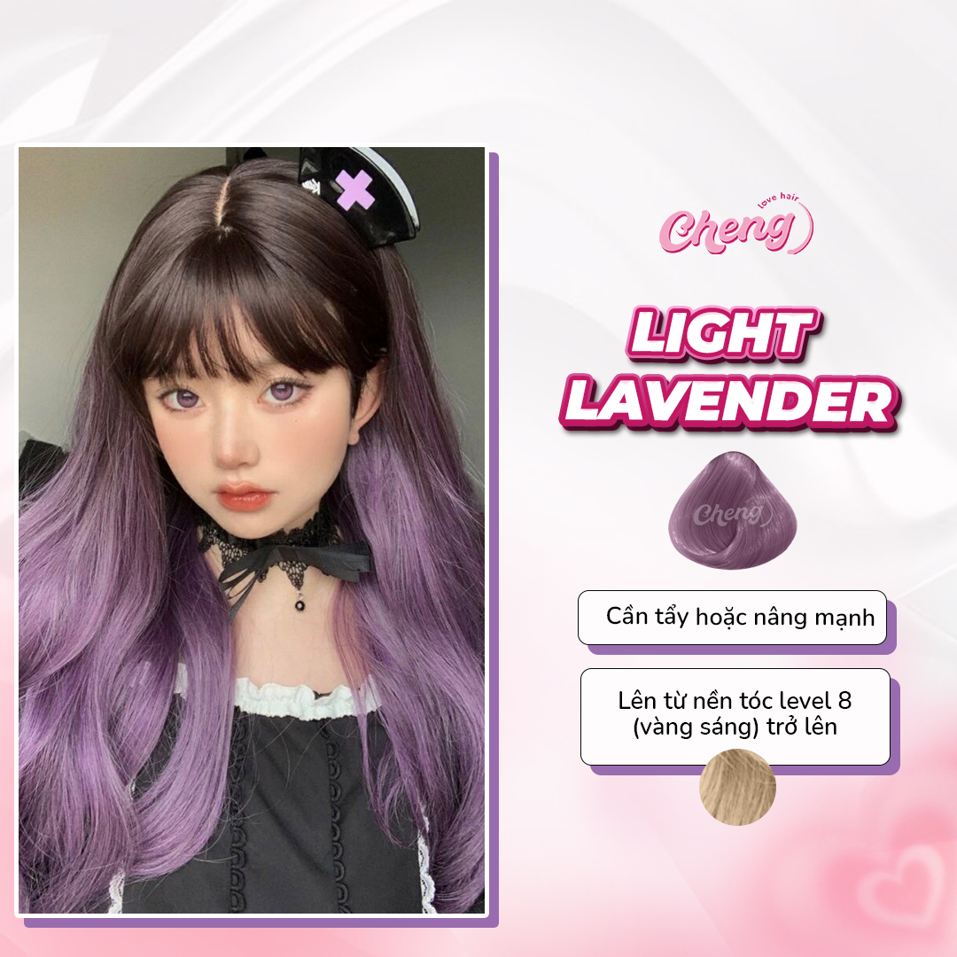 Thuốc Nhuộm Tóc Màu TÍM LAVENDER | Chenglovehair Chenglovehairs
