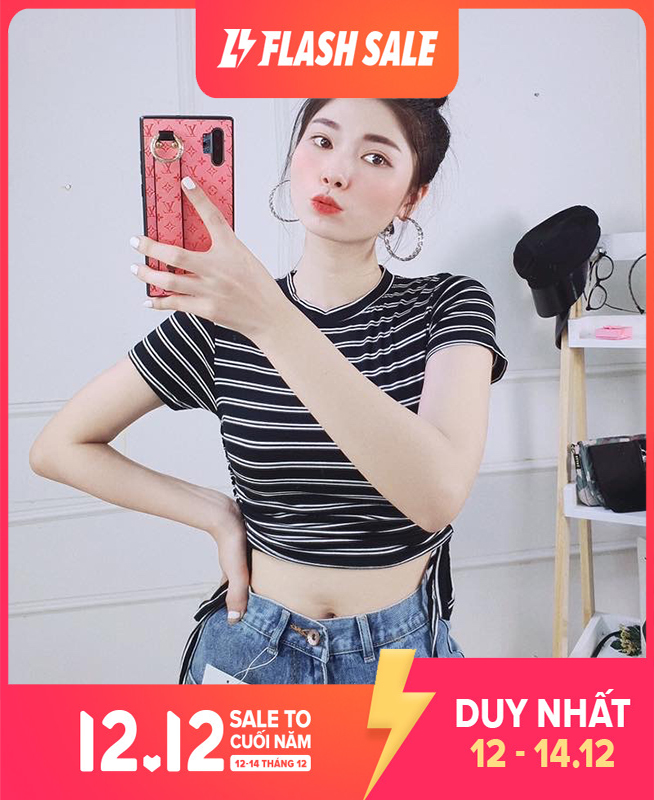 [HCM]ÁO THUN KIỂU RÚT EO 2 DÂY